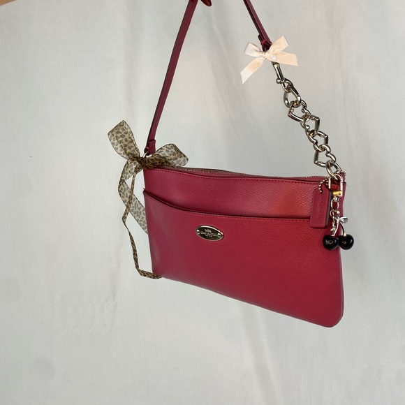 coach sunset red pop pouch bag - Picture 2 of 9